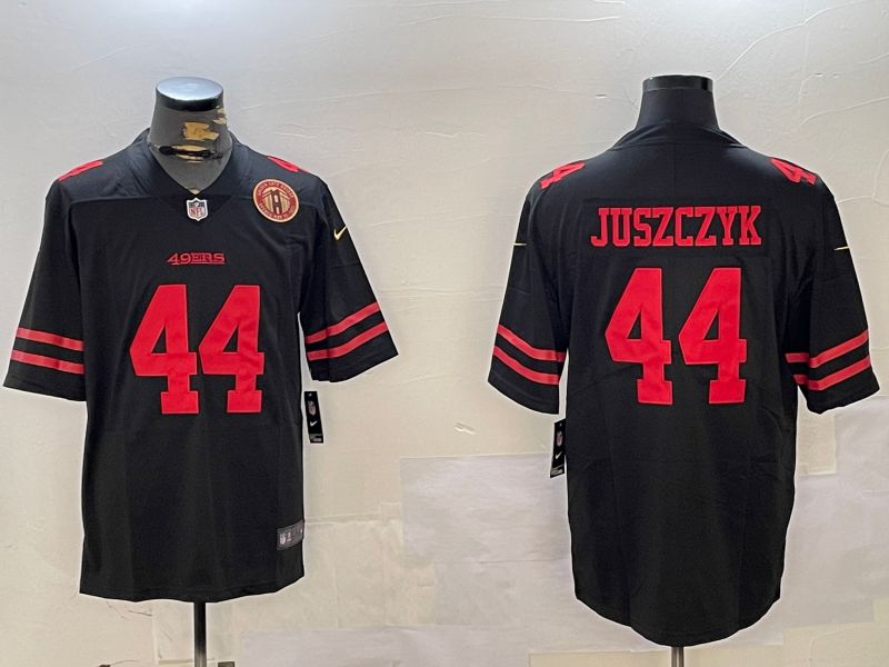 Men San Francisco 49ers #44 Juszczyk Black Second generation 2024 Nike Limited NFL Jersey style 4->san francisco 49ers->NFL Jersey